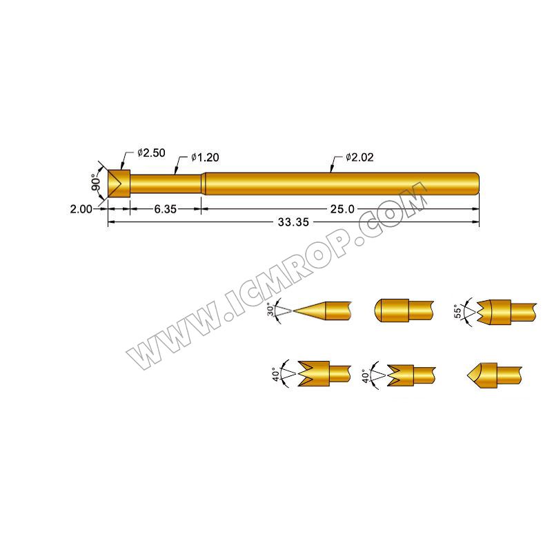 ICT测试探针 SP125-2.02*33.5