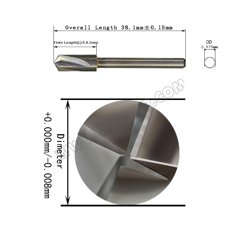 沉头钻咀(60°-90°)5.05mm-6.00mm