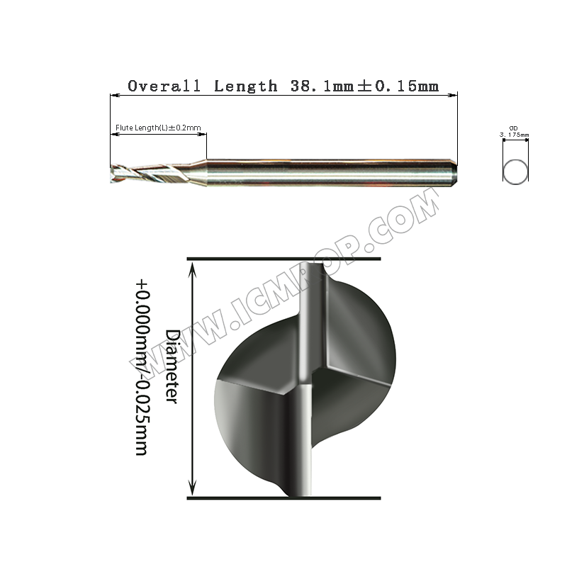 双刃铣刀0.6mm-1.0mm