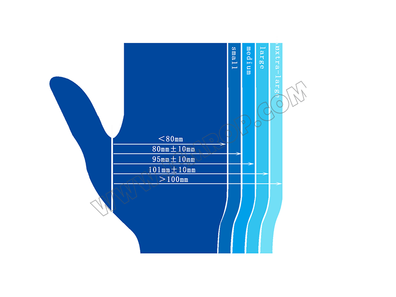 百级丁腈手套白色