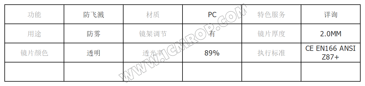 AF防雾护目镜