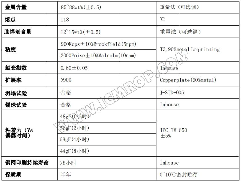 Sn48/In52无铅锡铟锡膏